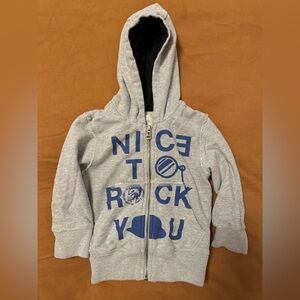 Diesel kids French Terry graphic zip hoodie size 24m. NWOT.